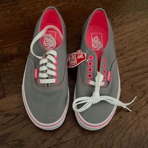 Brand New Classic Pink Grey Vans